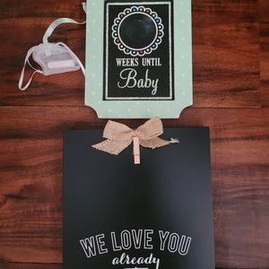 Baby countdown & ultrasound frame.